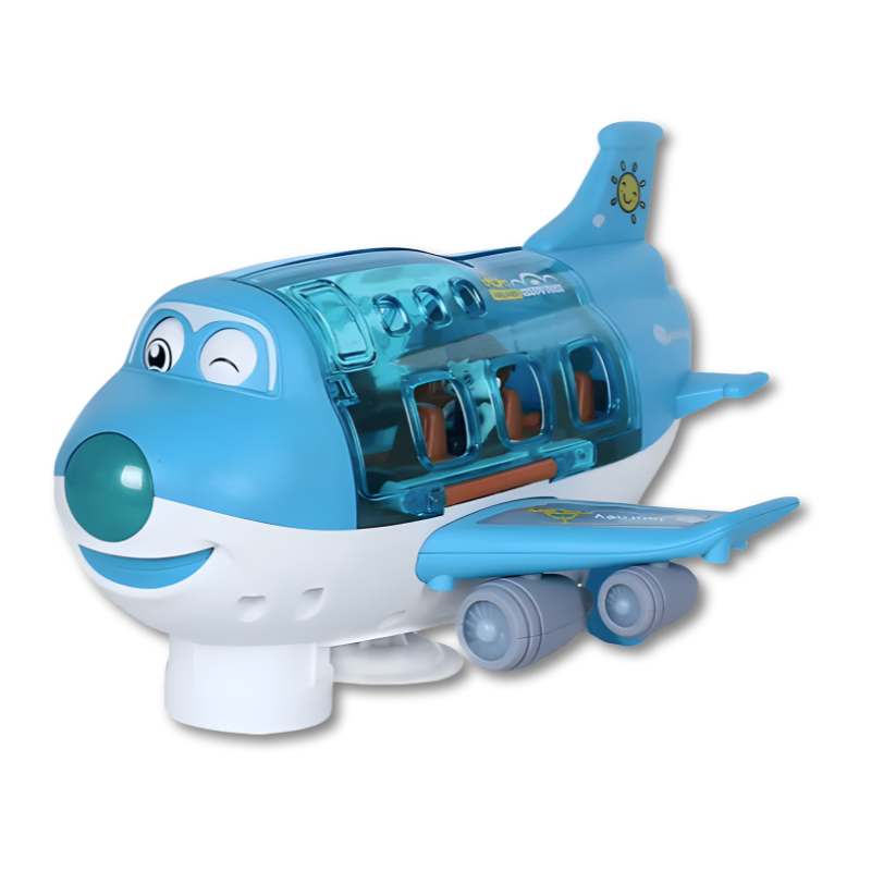 Elektrisches Flugzeug mit Licht, Musik und Hindernisvermeidung