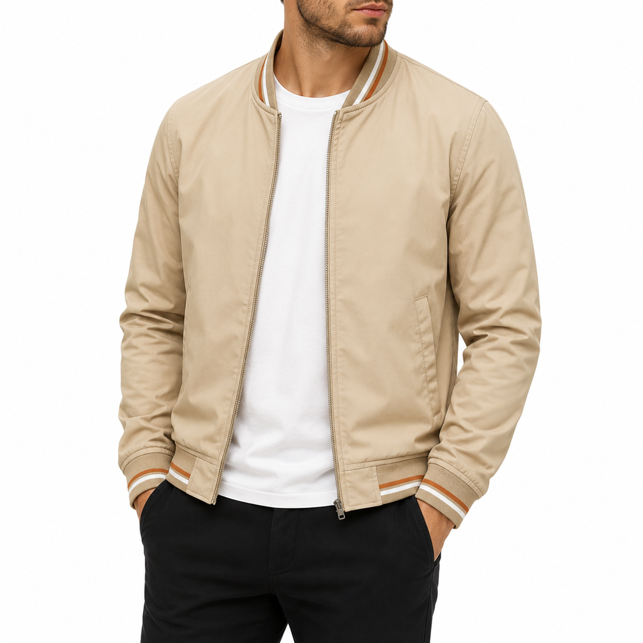 Bomberjacke im College-Style mit Streifen – UrbanStripe Jacket
