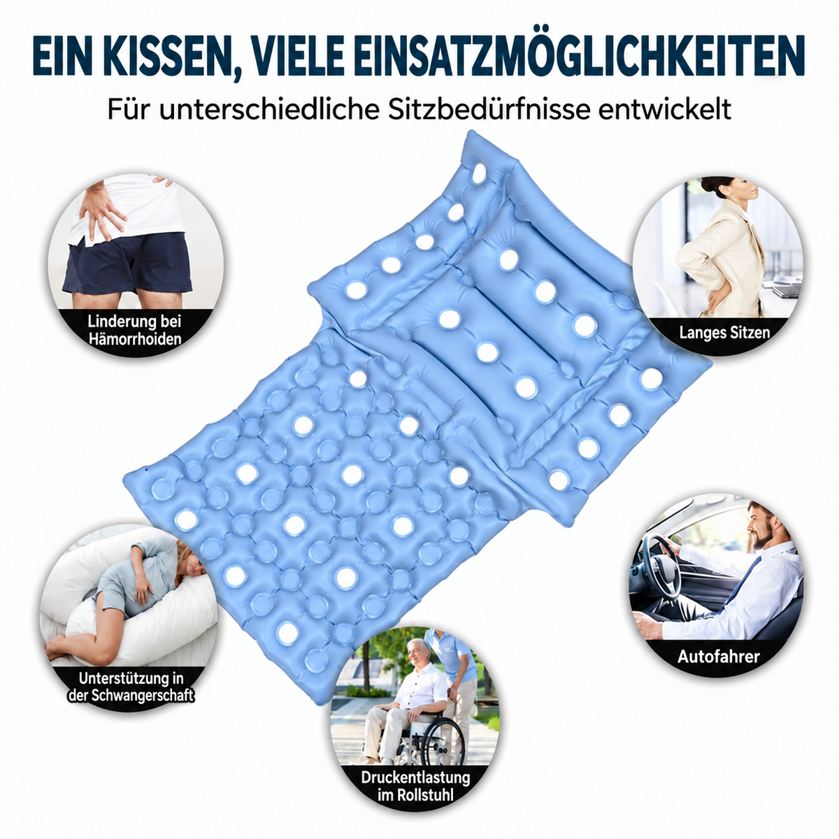 Nordspur | Aufblasbare Druckentlastung Sitzkissen