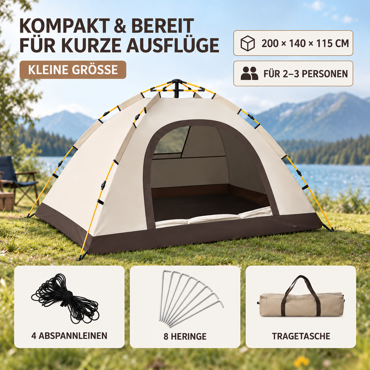 Nordspur | Breezaway Automatisches Pop-Up-Zelt