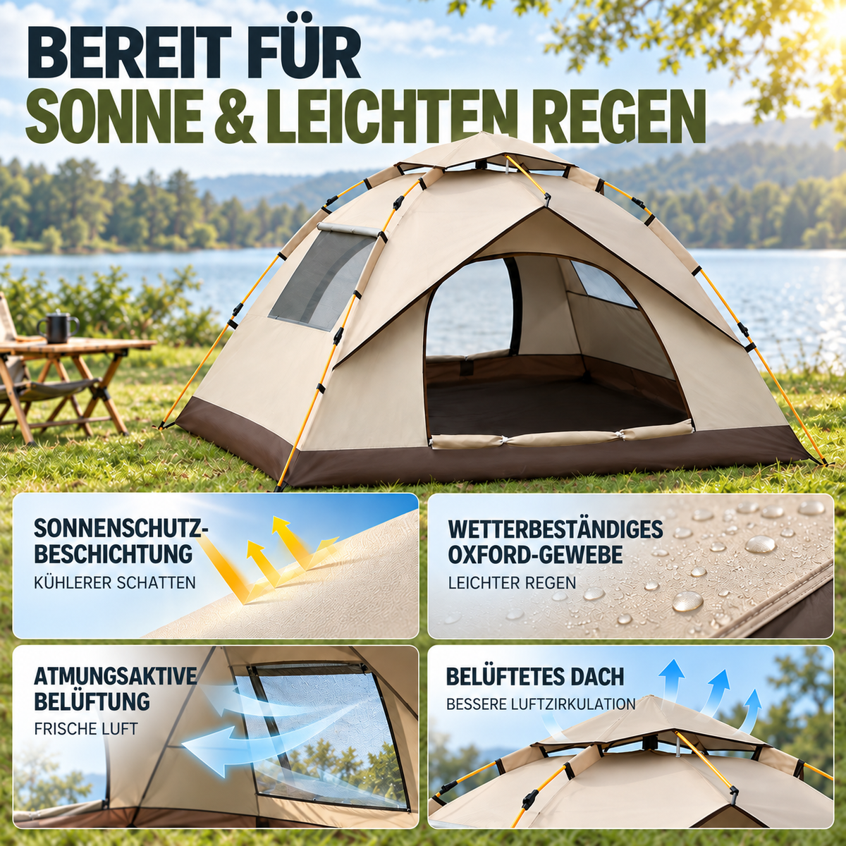Nordspur | Breezaway Automatisches Pop-Up-Zelt