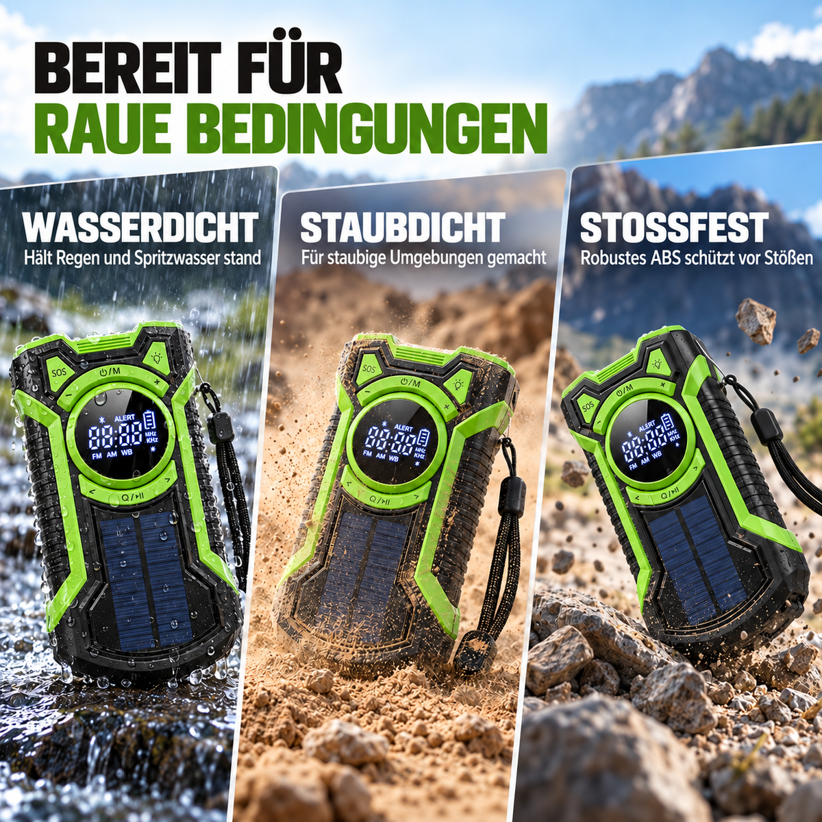 Nordspur | Crankora Handkurbel-Notfallradio