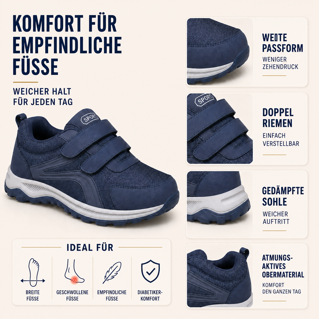 Nordspur | Flexovan Weitpassform-Orthopädischer Gehschuh