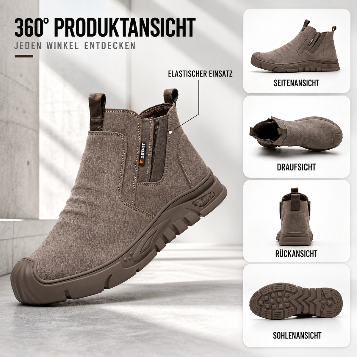 Nordspur | ForgeTread Slip-On Sicherheitsstiefel, knöchelhoch