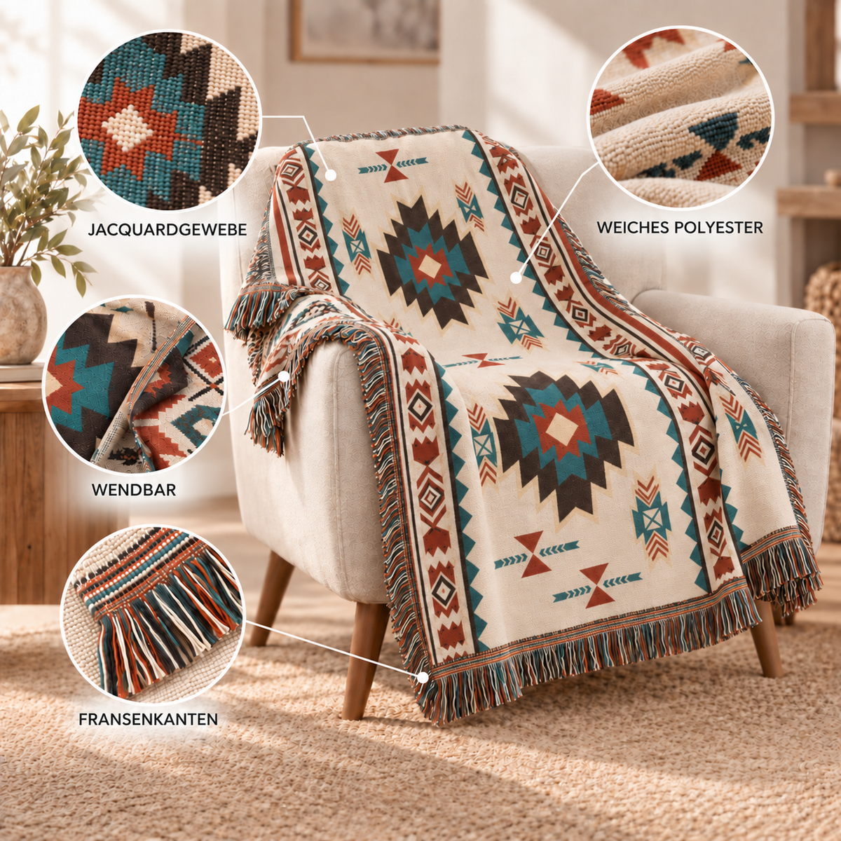 Nordspur | Haven Oversized-Wurfdecke