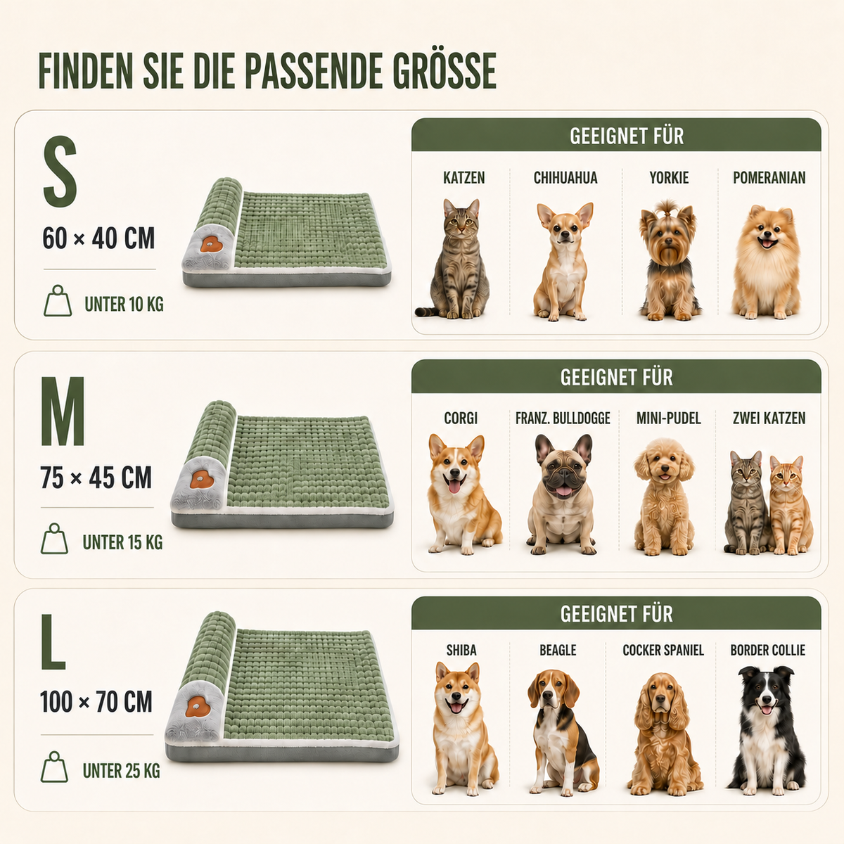 Nordspur | Pawselle Orthopädisches Gedächtnisschaum-Haustierbett