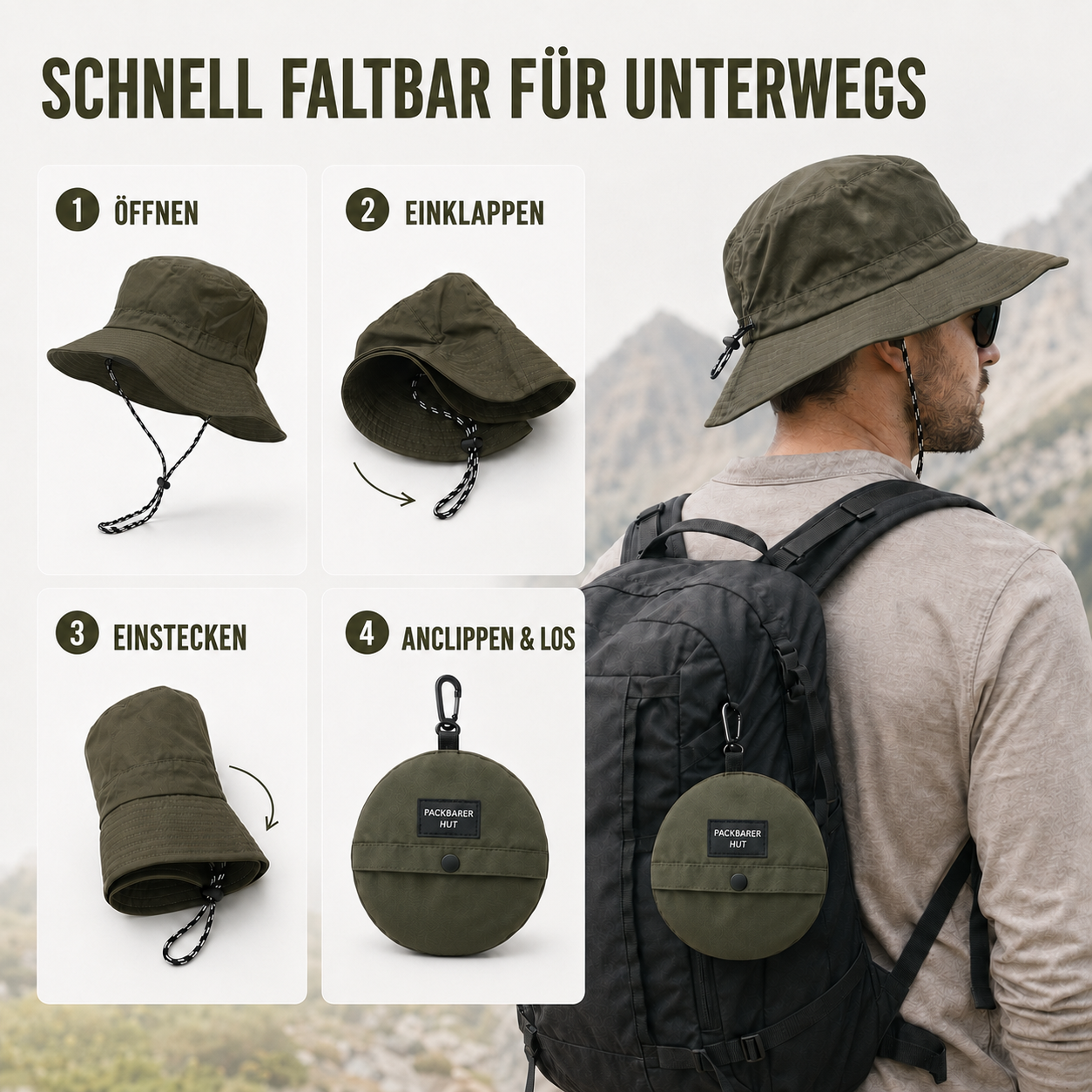 Nordspur | Peakford Faltbarer Breitrandiger Outdoor-Hut