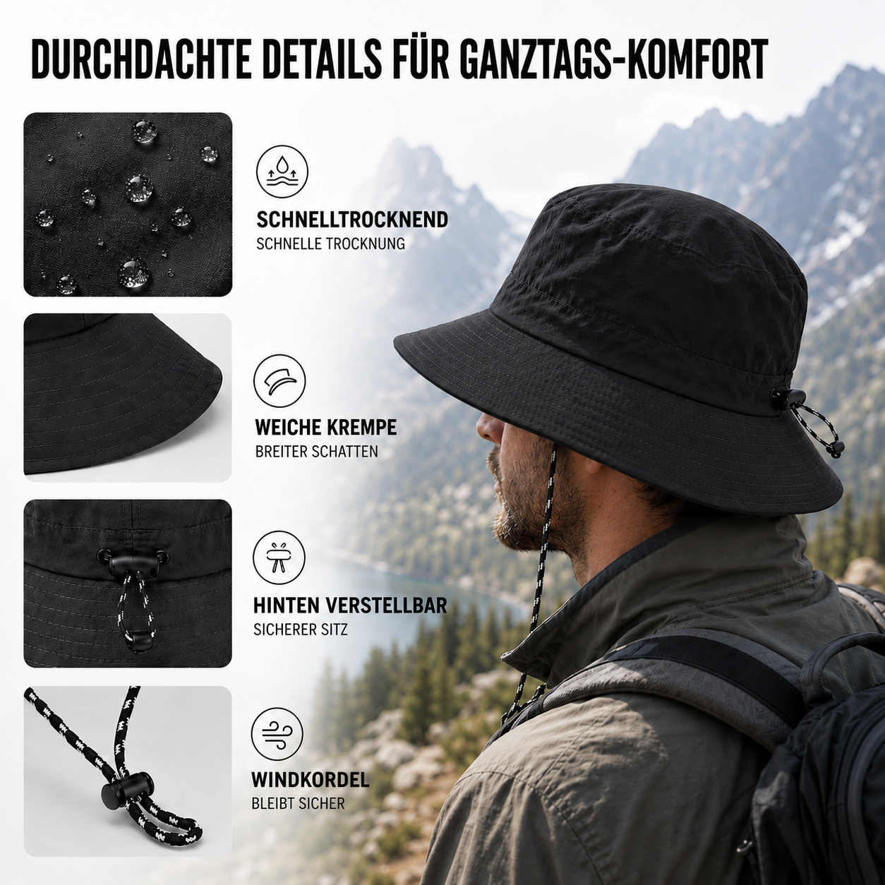 Nordspur | Peakford Faltbarer Breitrandiger Outdoor-Hut