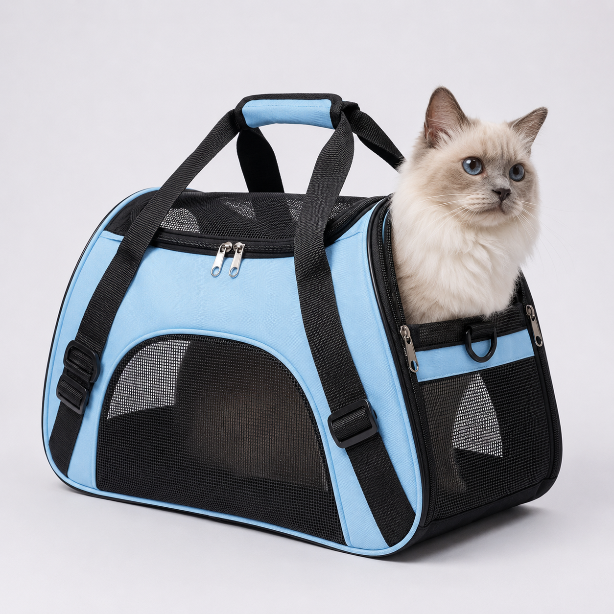 Nordspur | Petluxe Faltbare Mesh-Transporttasche für Haustiere