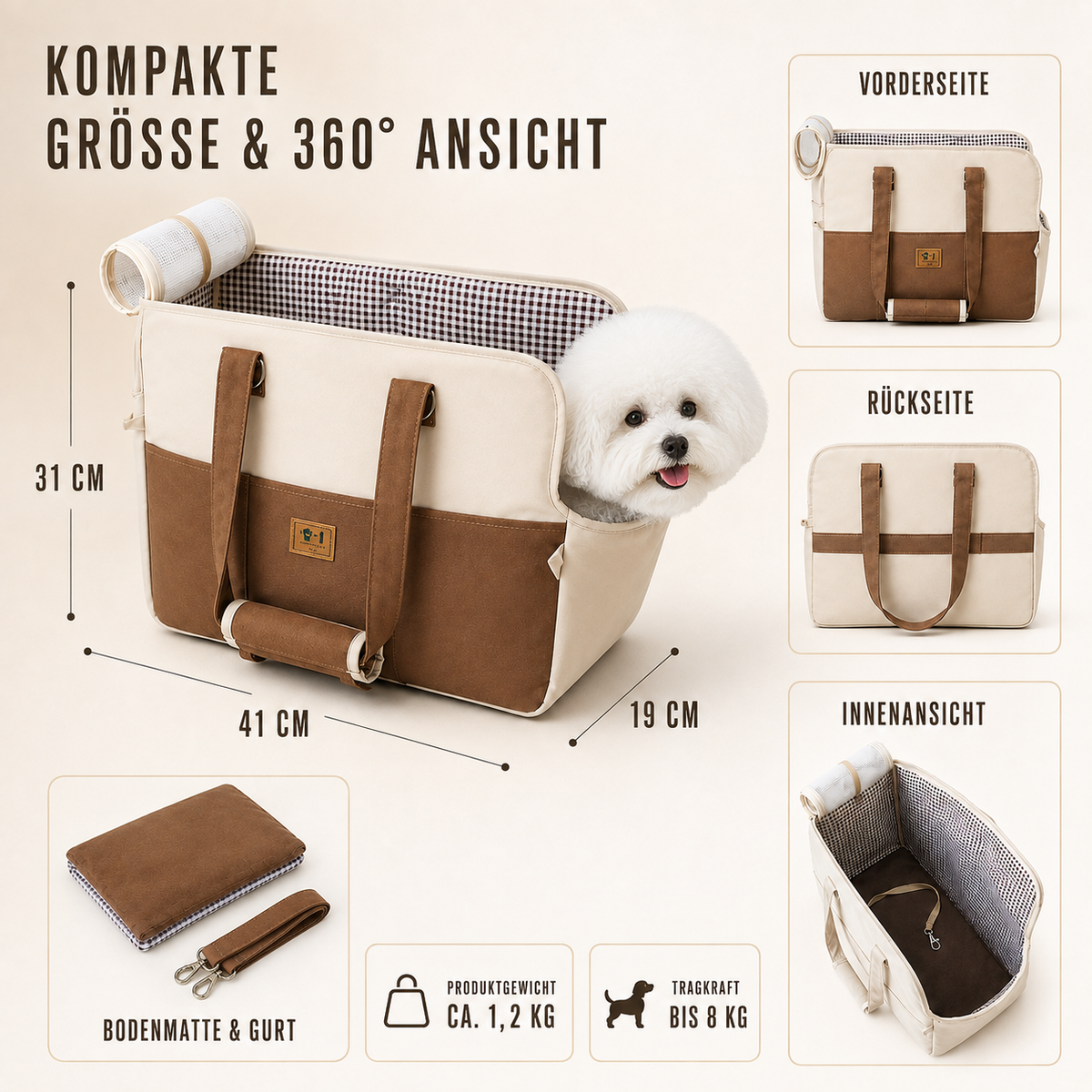Nordspur | Pettravo Booster-Autositz für kleine Haustiere