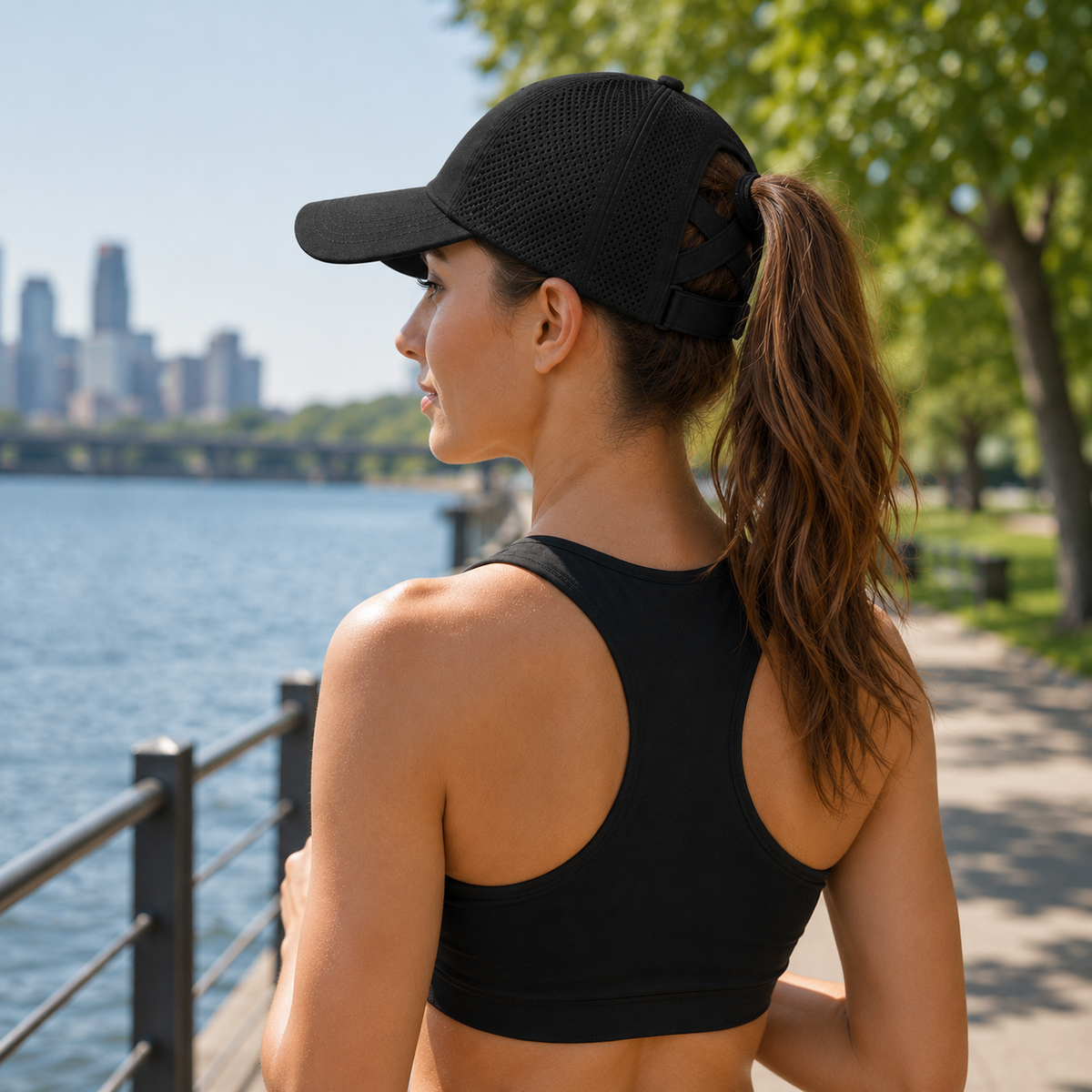 Nordspur | Ponytaila Crossback Pferdeschwanz-Sportkappe
