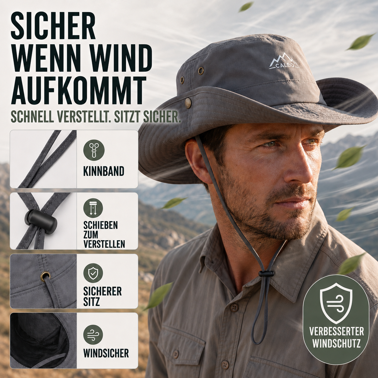 Nordspur | Shadorra Breitkrempel-Outdoorhut wasserdicht