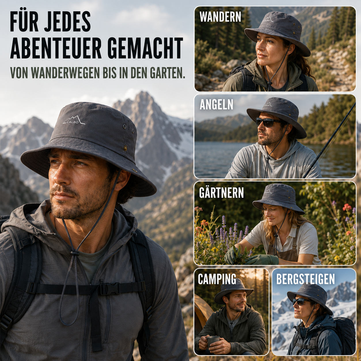Nordspur | Shadorra Breitkrempel-Outdoorhut wasserdicht