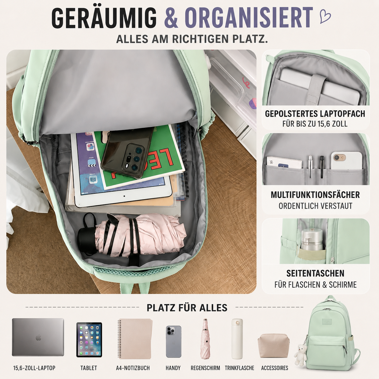 Nordspur | Vellora Hochleistungs-Rucksack