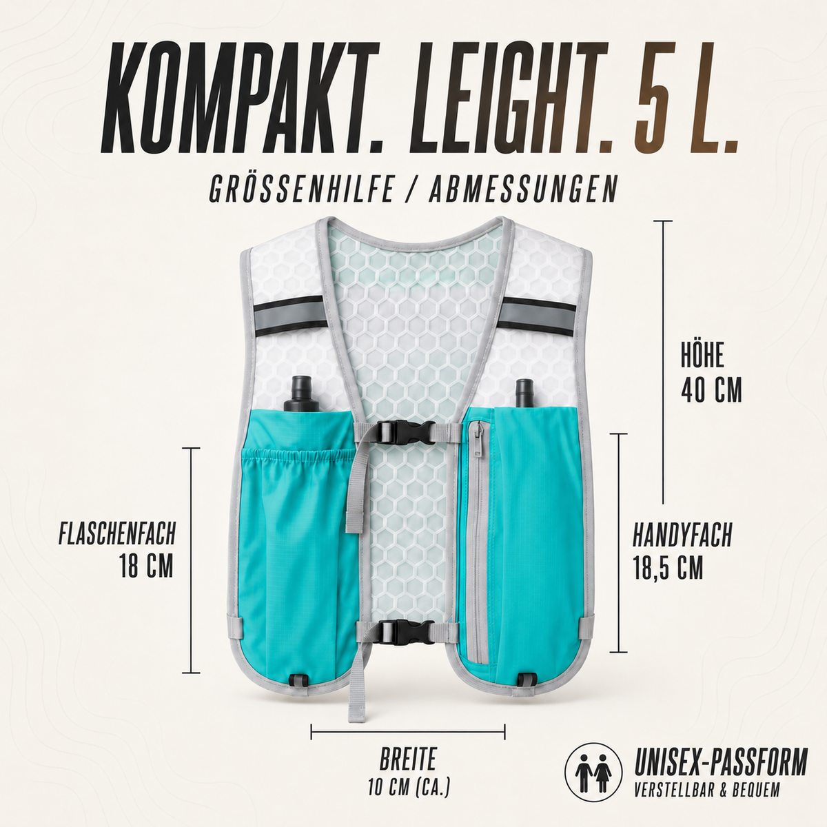 Nordspur | Vestrun Ultraleichtes Lauf-Trinkrucksack
