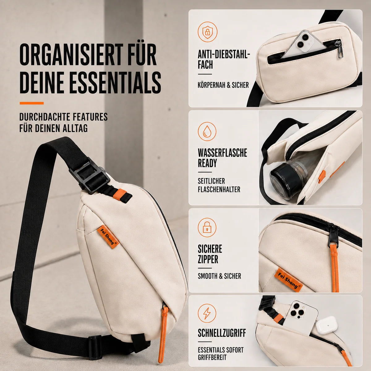 Nordspur | Vexilo Lässige Crossbody-Brusttasche
