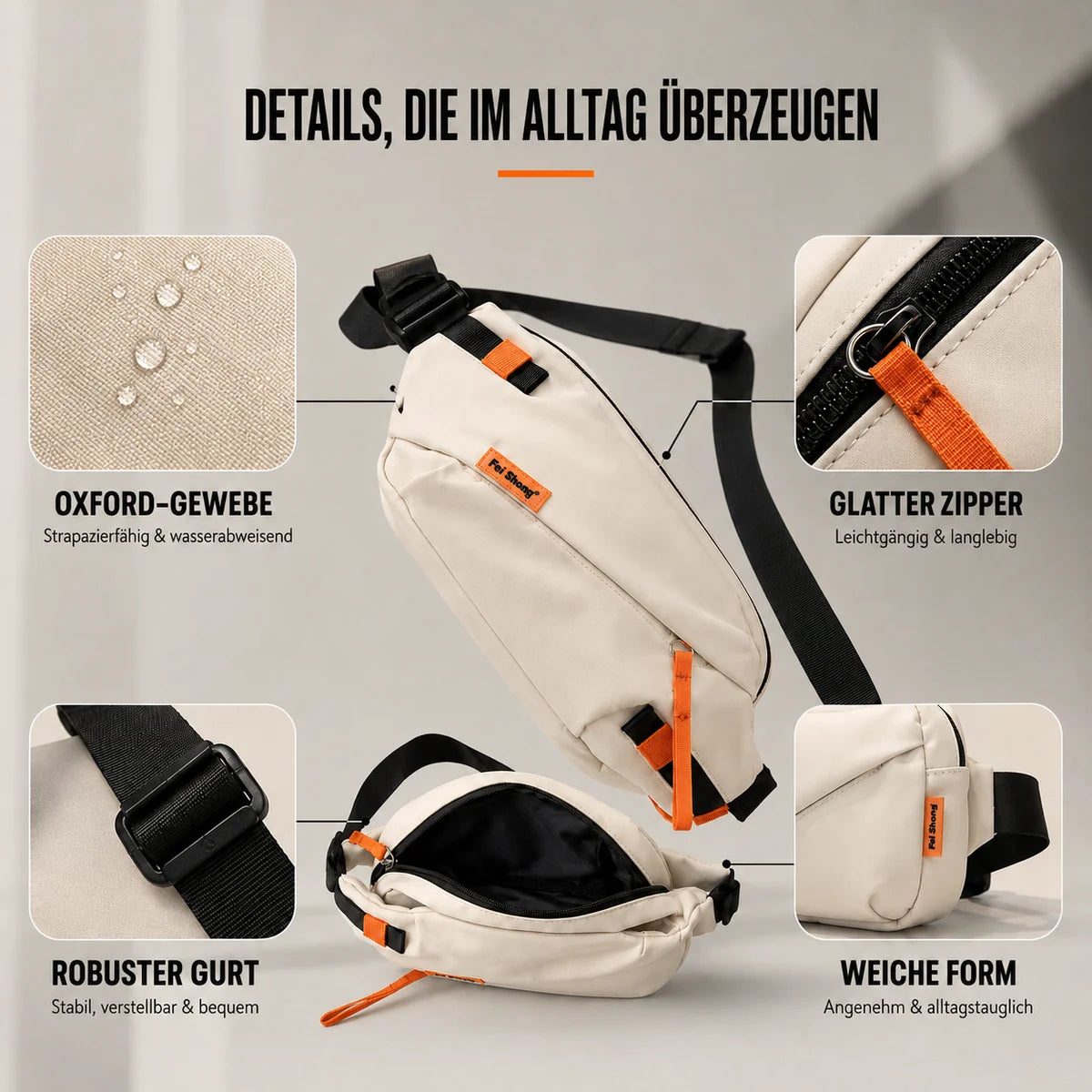 Nordspur | Vexilo Lässige Crossbody-Brusttasche