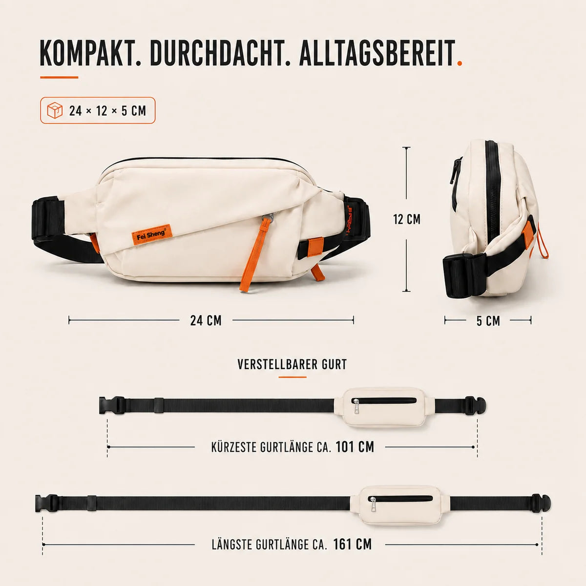 Nordspur | Vexilo Lässige Crossbody-Brusttasche