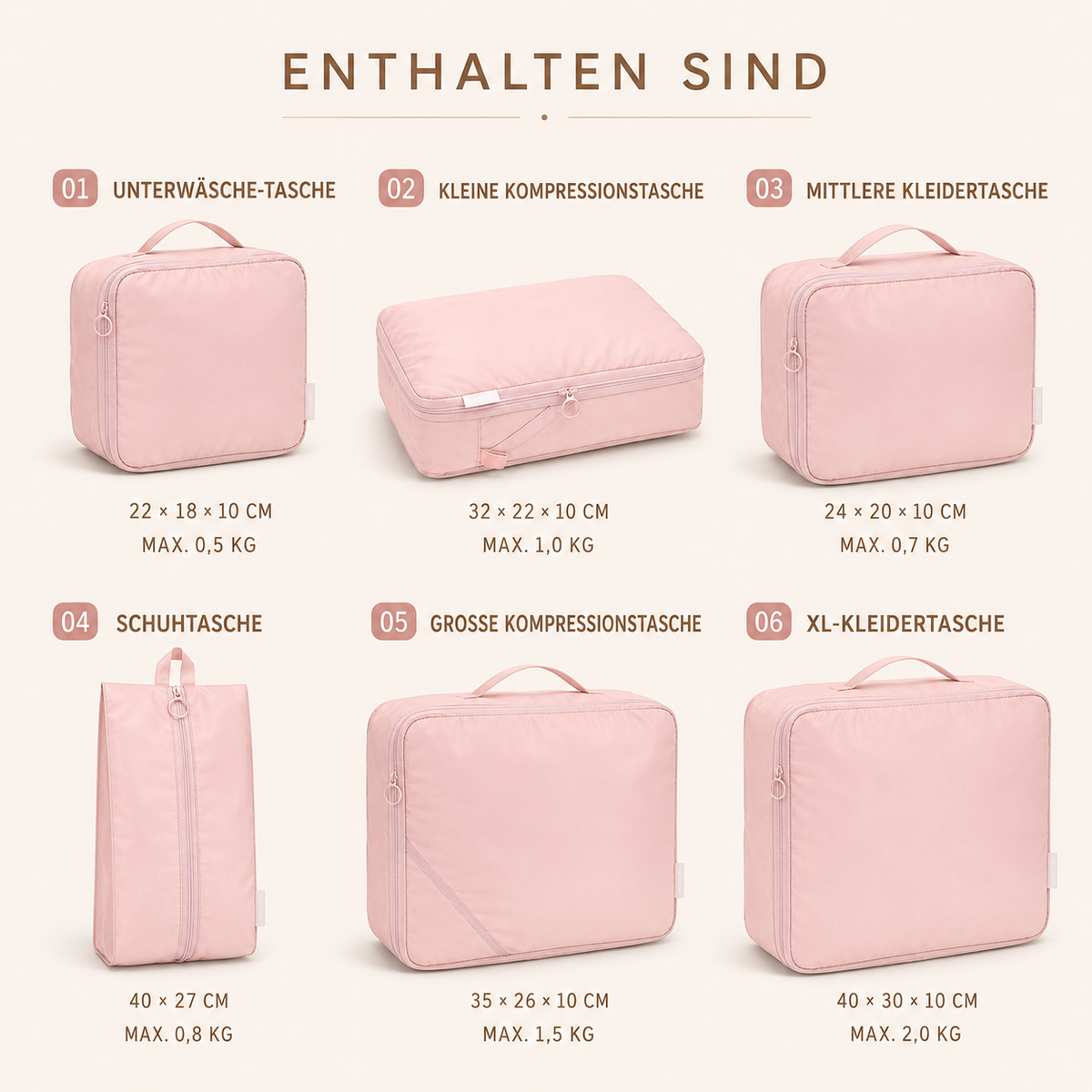 Nordspur | Voylix Leichte Polyester-Packwürfel