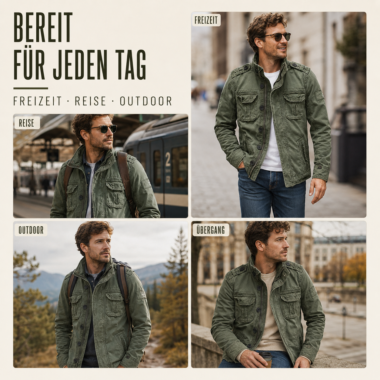 Cargo Jeansjacke mit Mehrfach-Taschen & Robustem Design – UrbanTrail Jacket