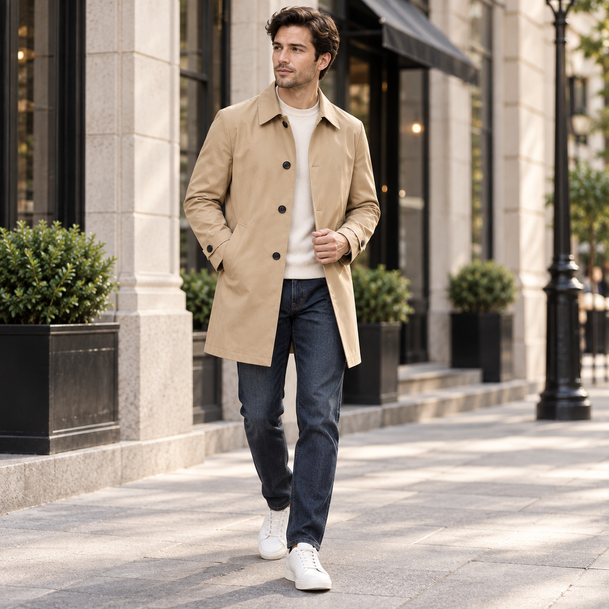 Mantel Herren wasserabweisend & klassisches Design – Nordspur Regentrench