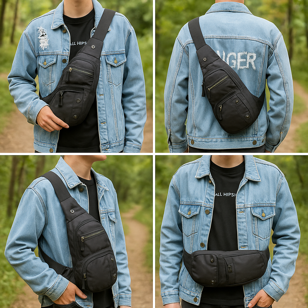 Wasserabweisende Sling Bag Outdoor – FlexTrail Crosspack