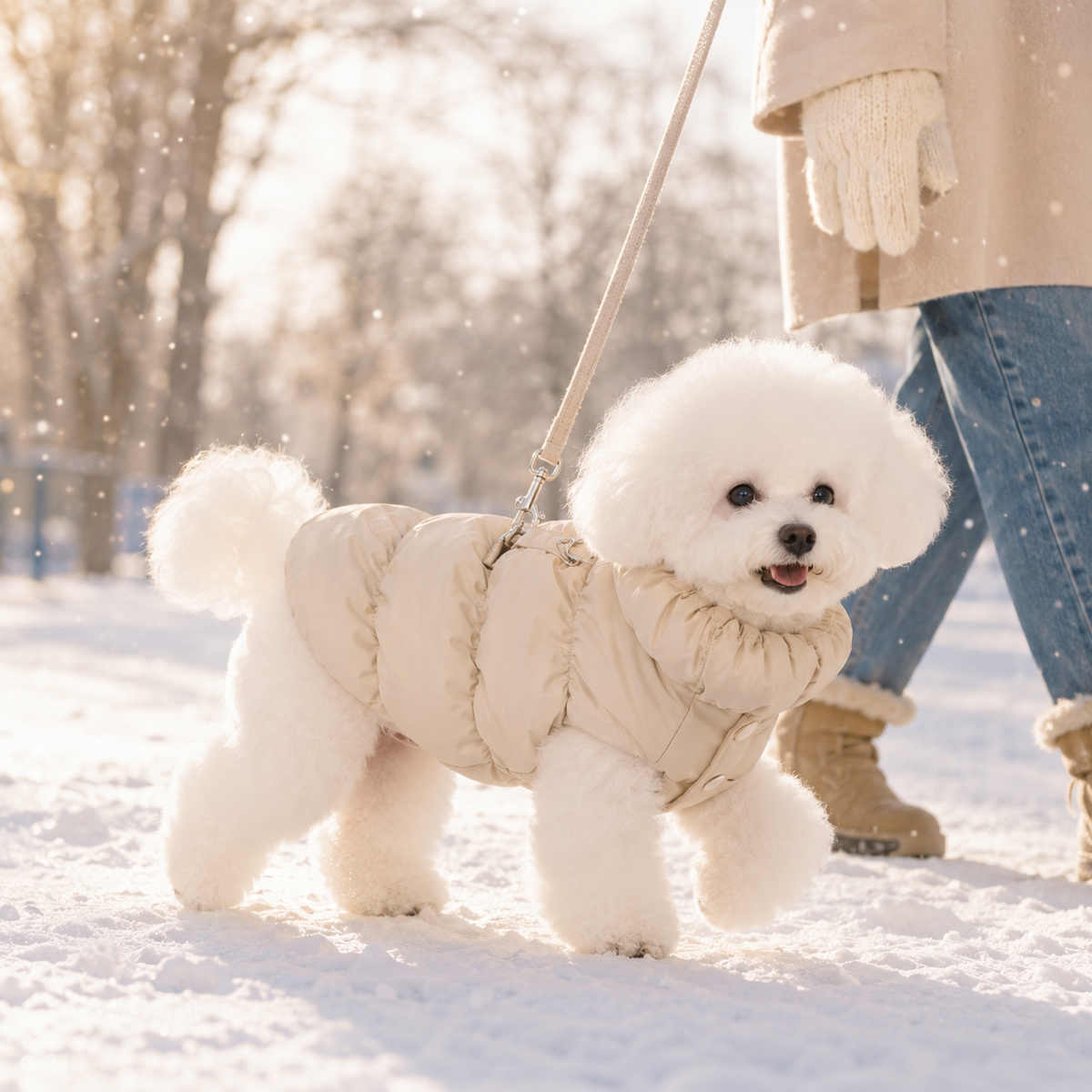 Gesteppte Winterjacke für Hunde
