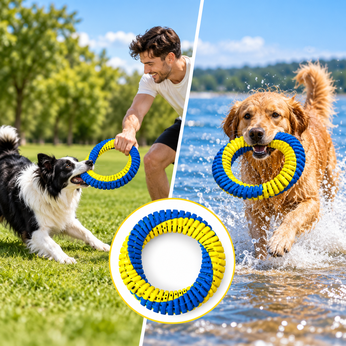 Interaktives Nylon-Seil-Hundespielzeug