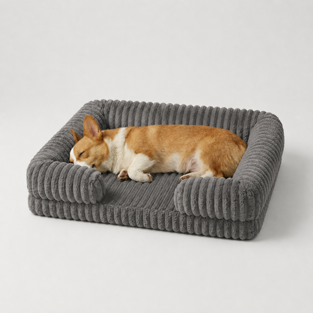 Nordspur | Slumbrex Hundebett im Sofa-Stil mit PP-Baumwoll-Füllung
