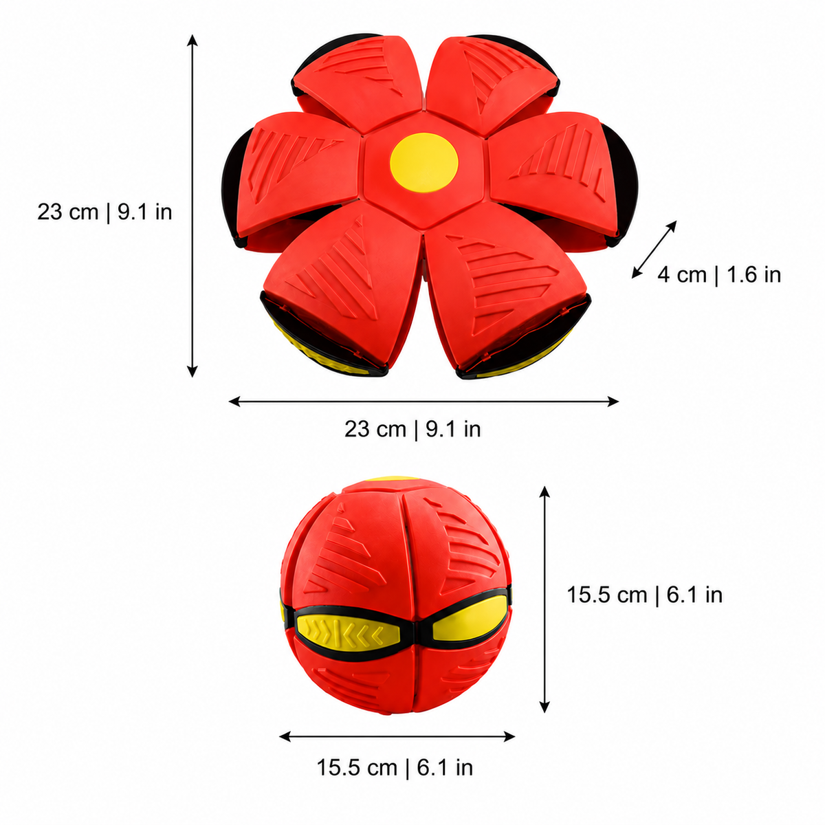 Pop-Up Fliegende Disc Ball für Outdoor-Sport & Partys
