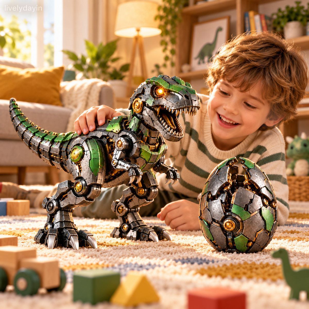 Mechanisches T-Rex-Ei – Vom mysteriösen Ei zum mächtigen Roboter-Dinosaurier
