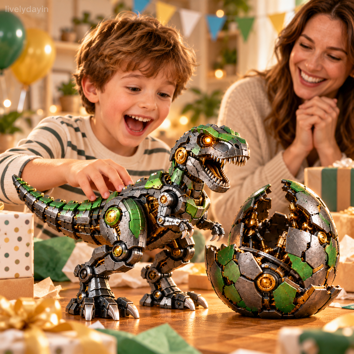 Mechanisches T-Rex-Ei – Vom mysteriösen Ei zum mächtigen Roboter-Dinosaurier