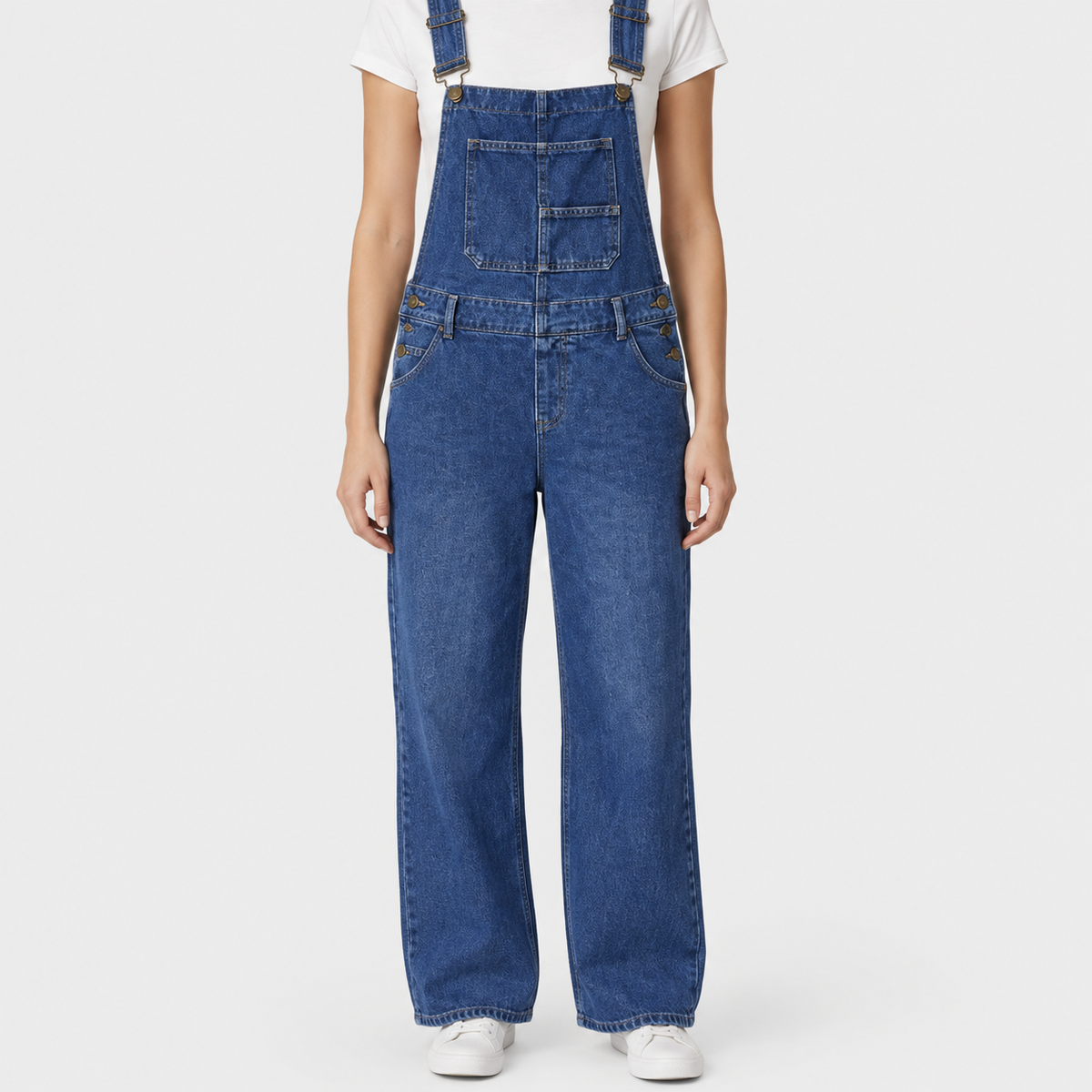 Nordspur | Dungarova Weite Passform Latzoverall Jumpsuit