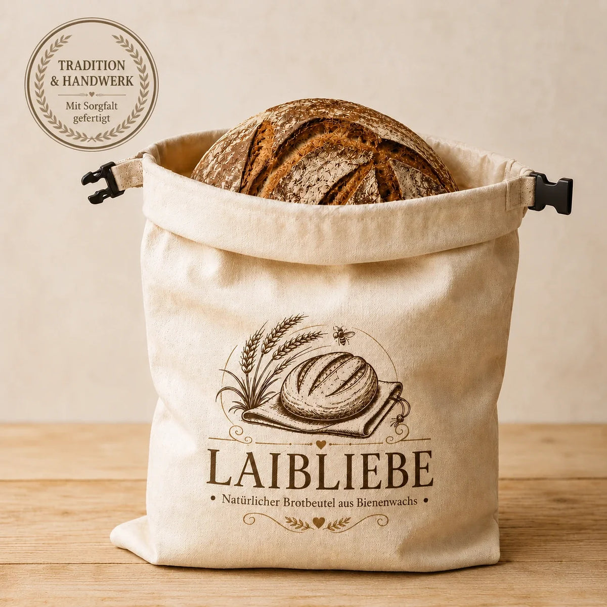Brot länger frisch halten. Natürlich, handwerklich, mit echtem Bienenwachs