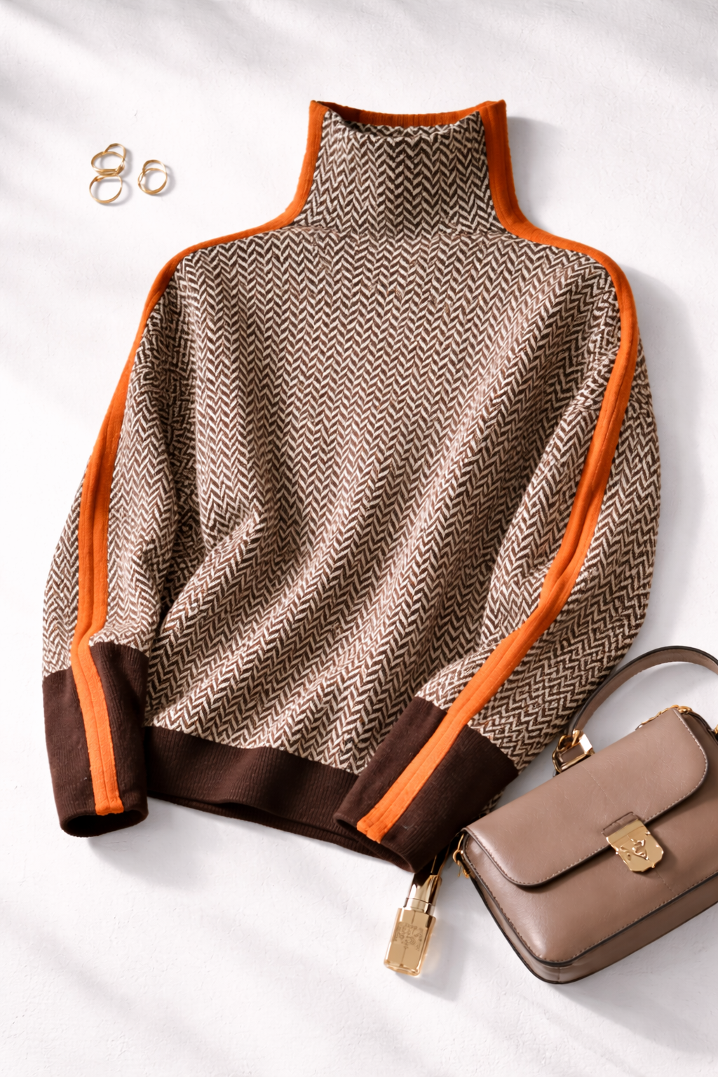 Contrast Stripe Pullover