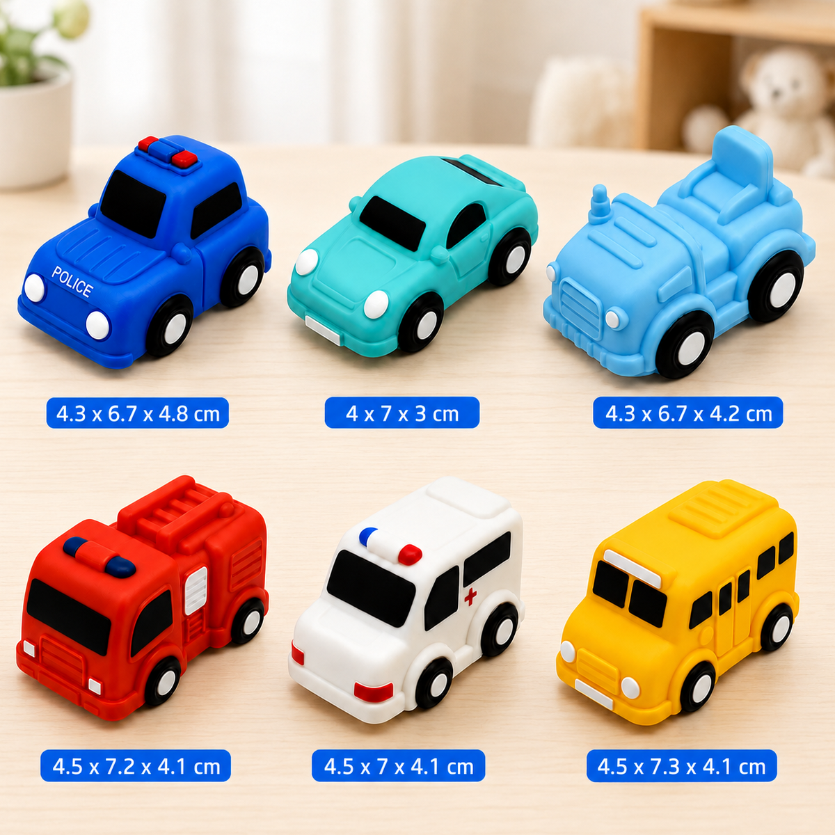 Leuchtendes Badespielzeug-Auto-Set – Wasseraktivierte Baby-Badespielzeuge