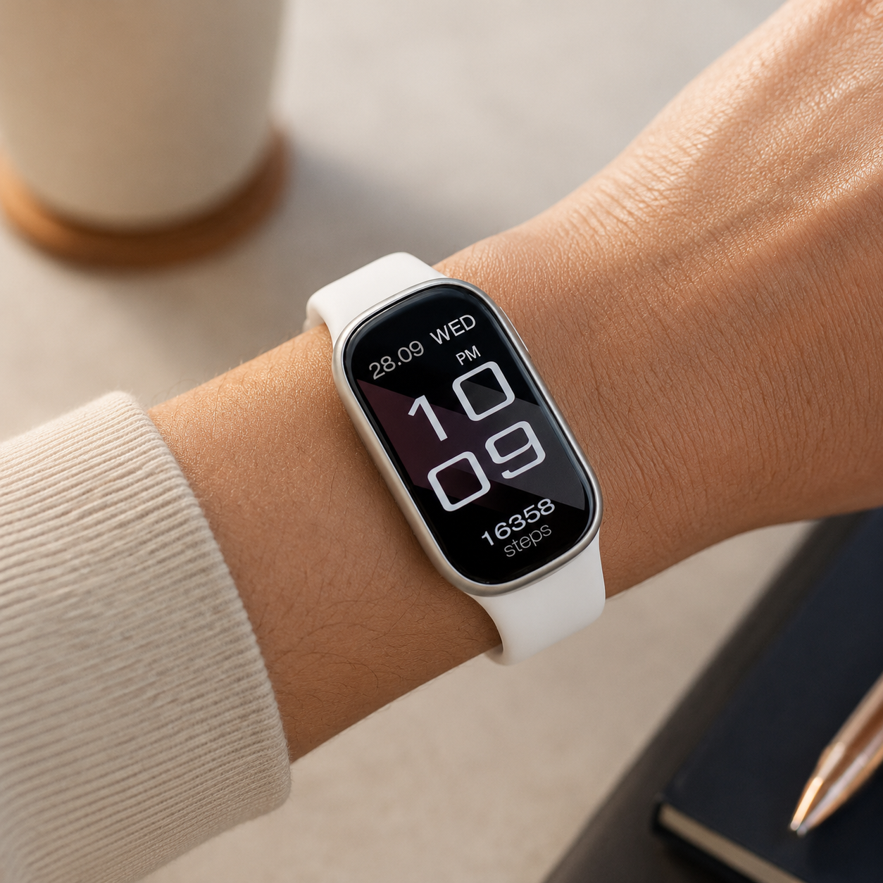 Nordspur | PulseTrack One Smartwatch für Einsteiger | 7 Tage Akku, Android & iOS