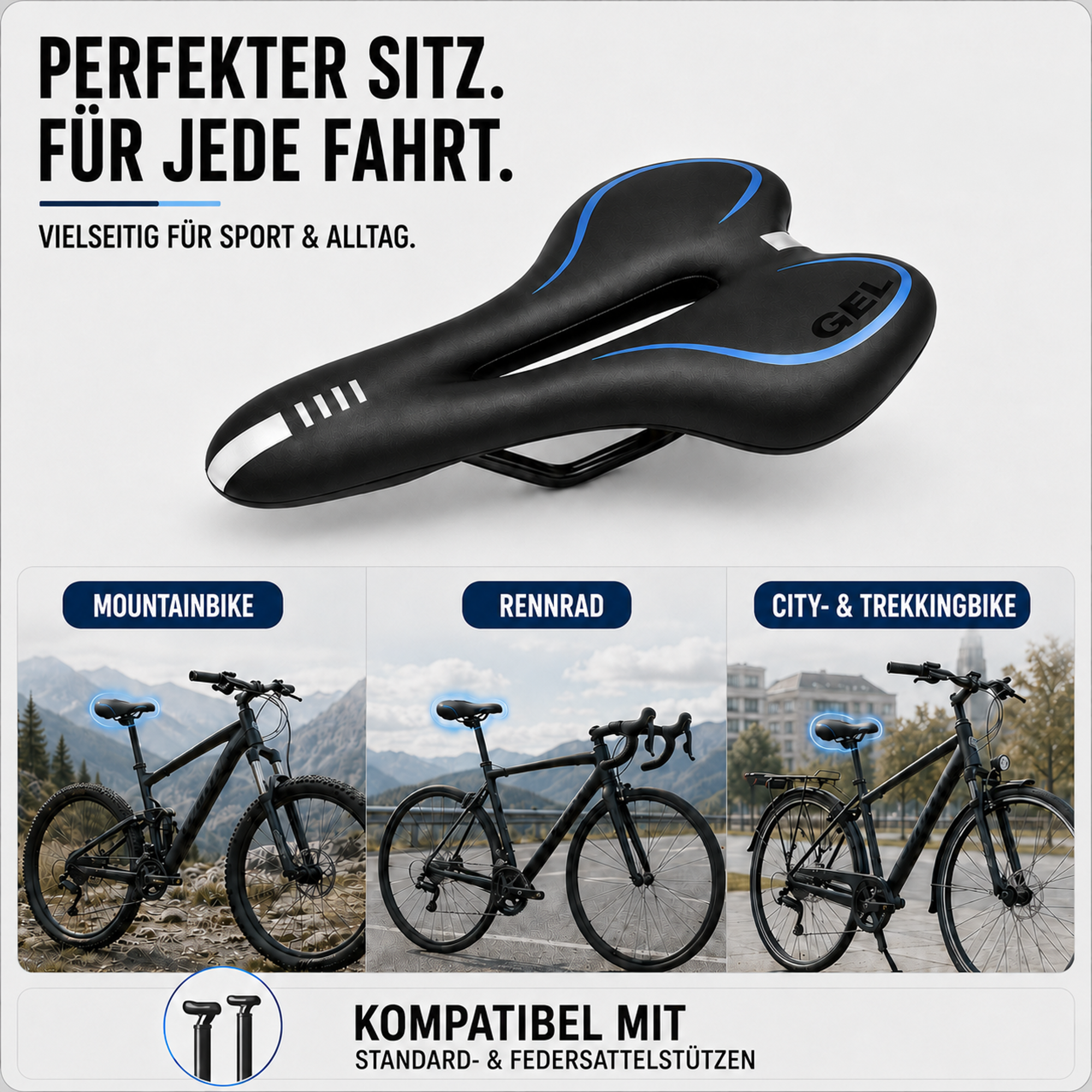 Nordspur | Saddlix Ergonomischer Zeitfahrsattel