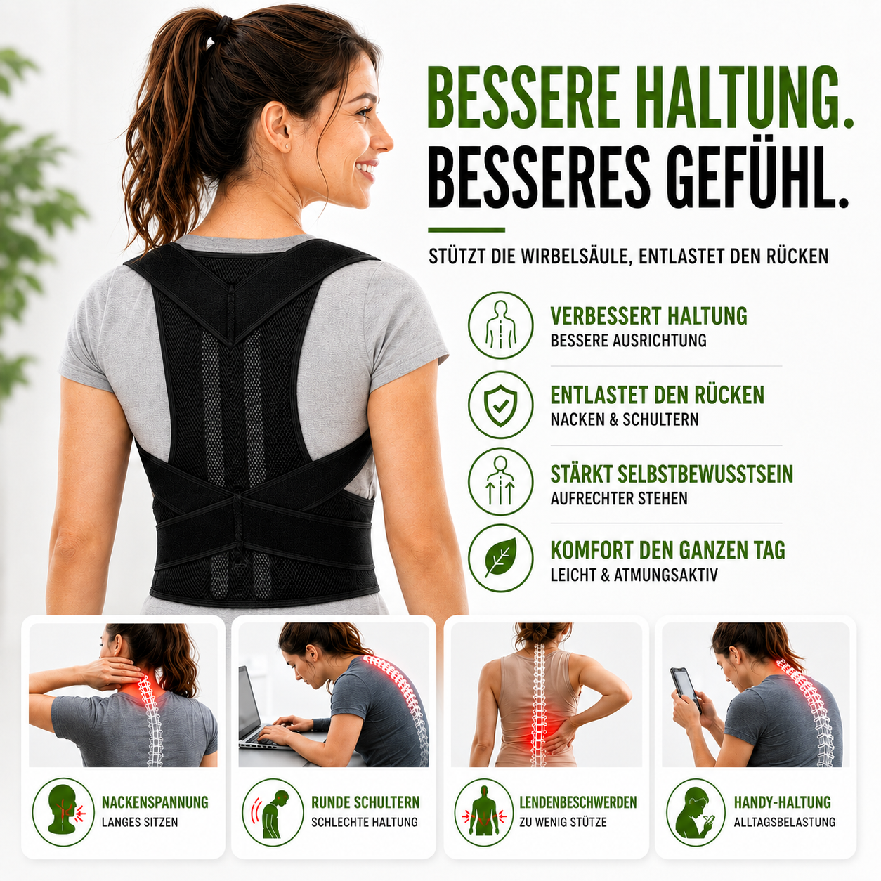 Nordspur | PostuRise Verstellbare Unisex-Haltungskorrektur
