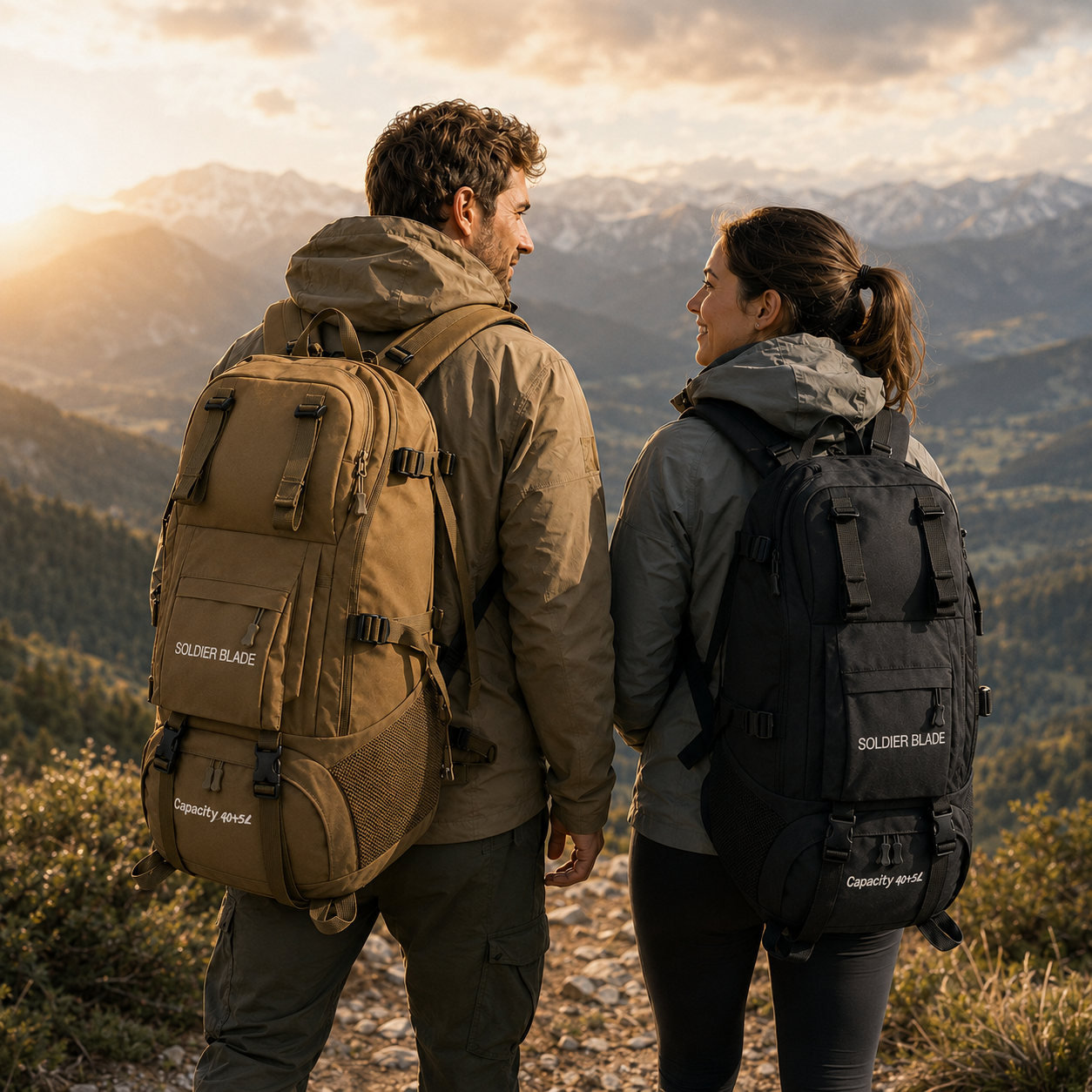 Wanderrucksack 45L Wasserabweisend – BergSturm Pro