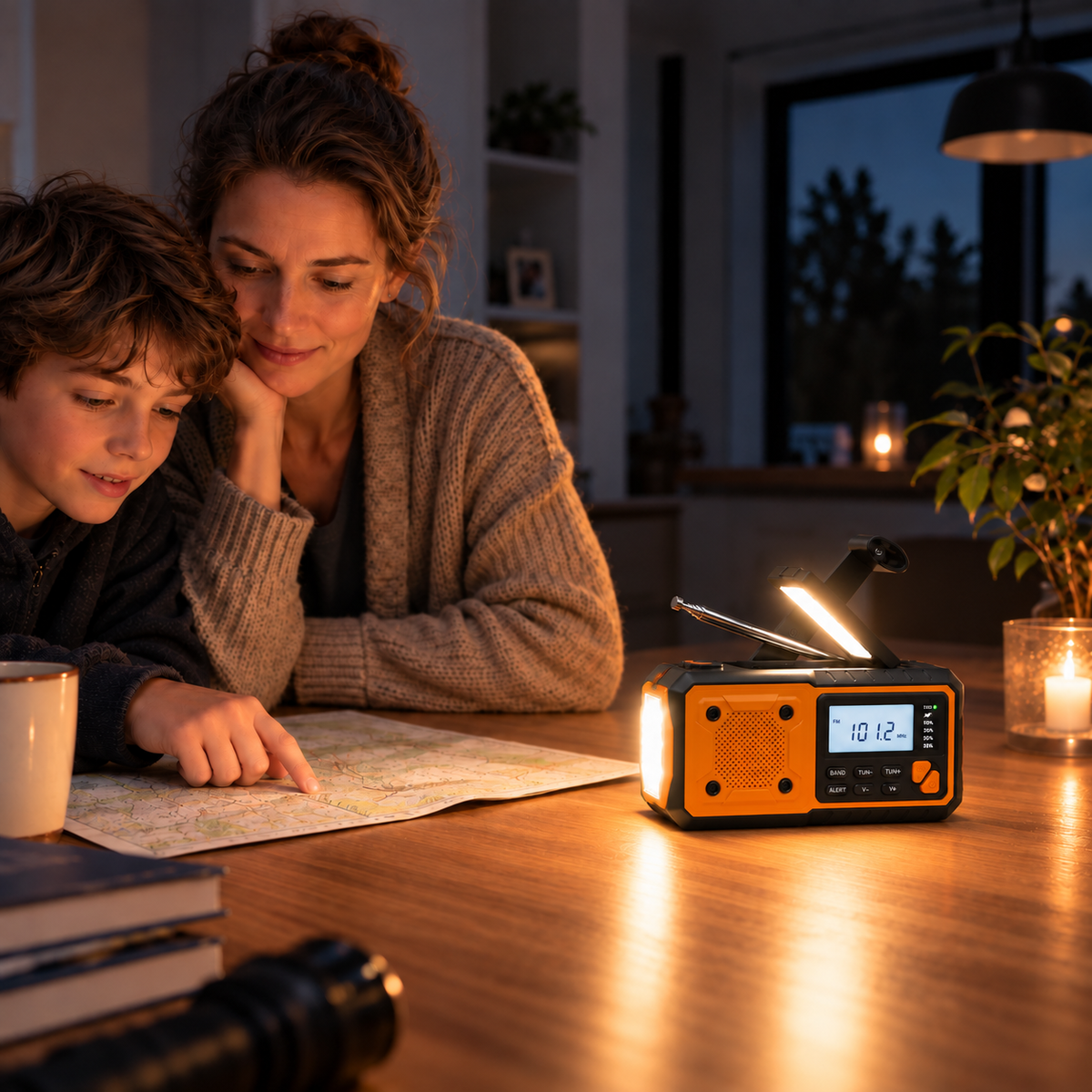 Nordspur | Solavox Tragbares Notfall-Kurbel-Radio