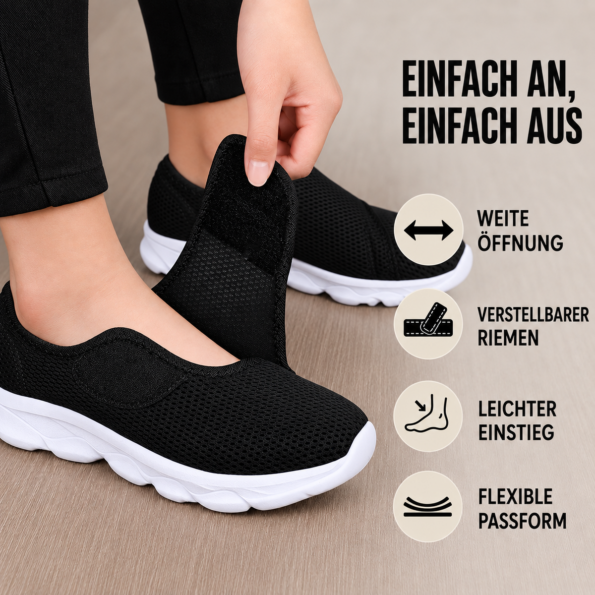 Nordspur | Orthowalk Weitschafts-Verstellbarer Orthopädischer Gehschuh