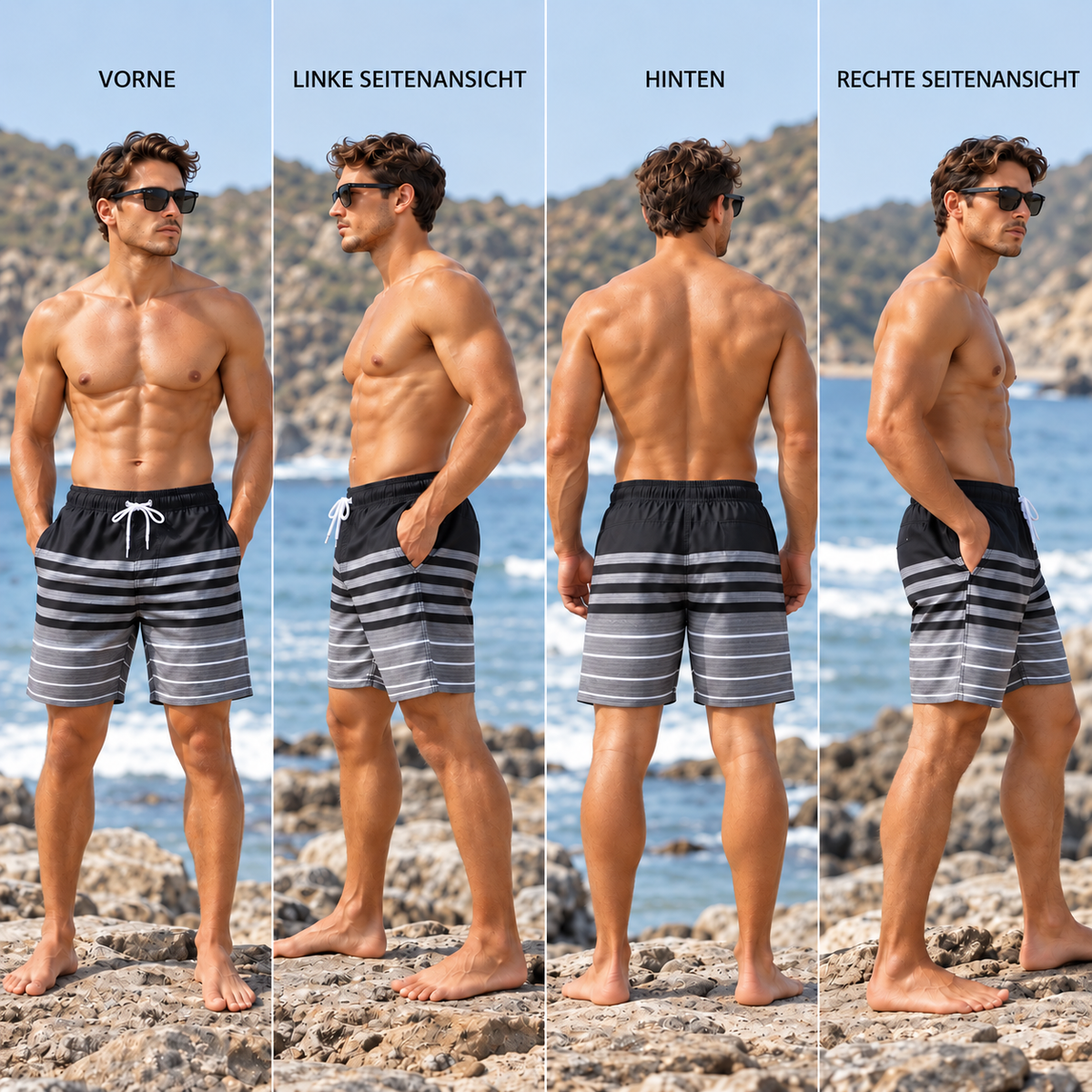 Nordspur | Surfello Herren Kurze Badehose