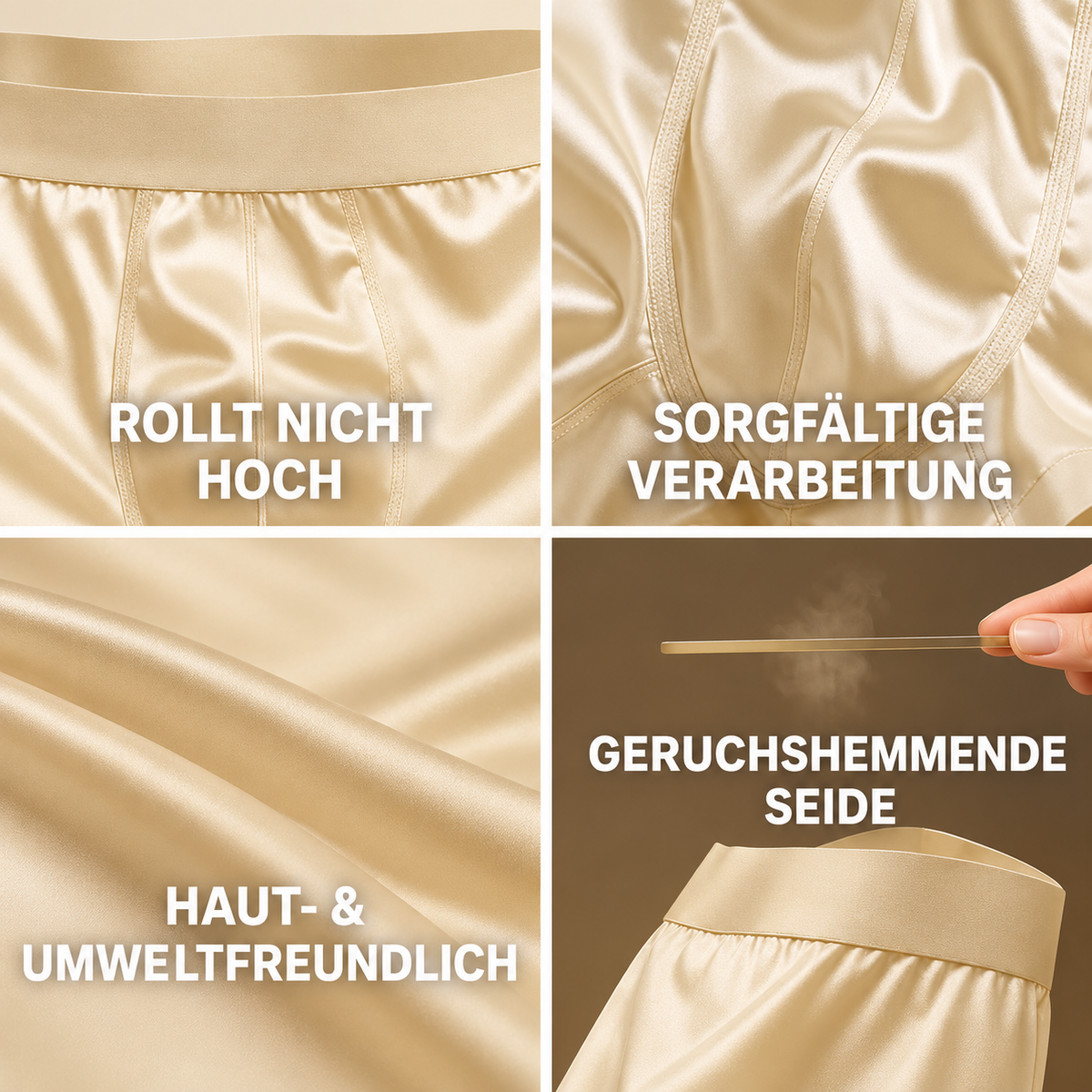 Herren-Boxershorts aus Seide