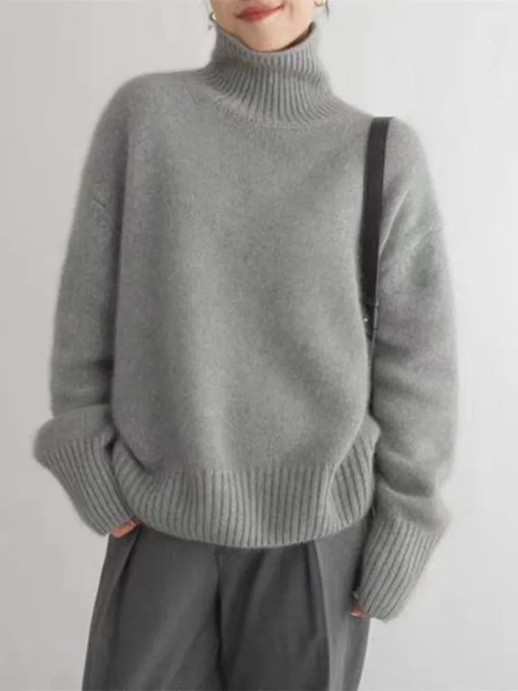 Eleganter Rollkragenpullover