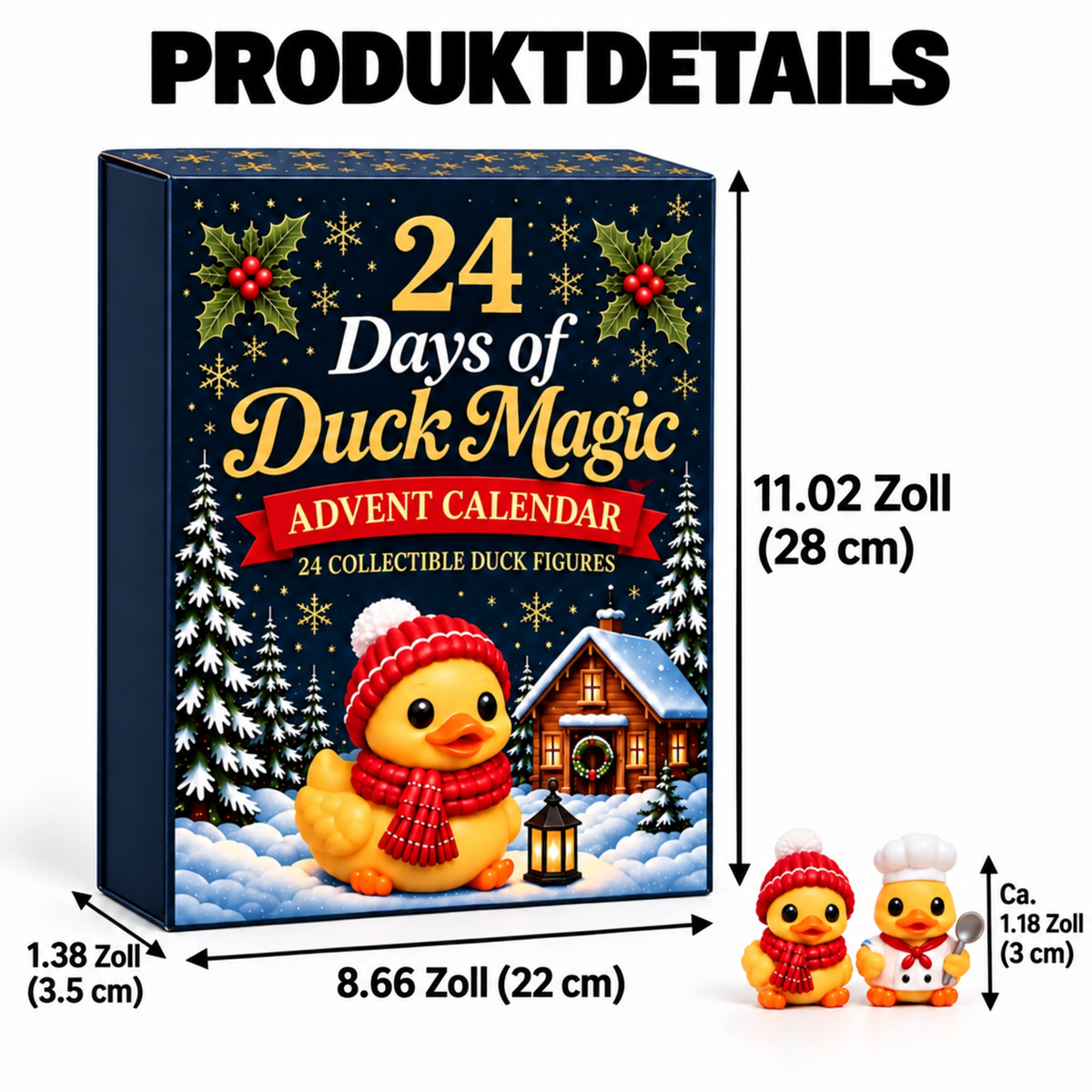 Nordspur | Weihnachten 24 Tage Enten-Zauber Sammelfiguren Adventskalender