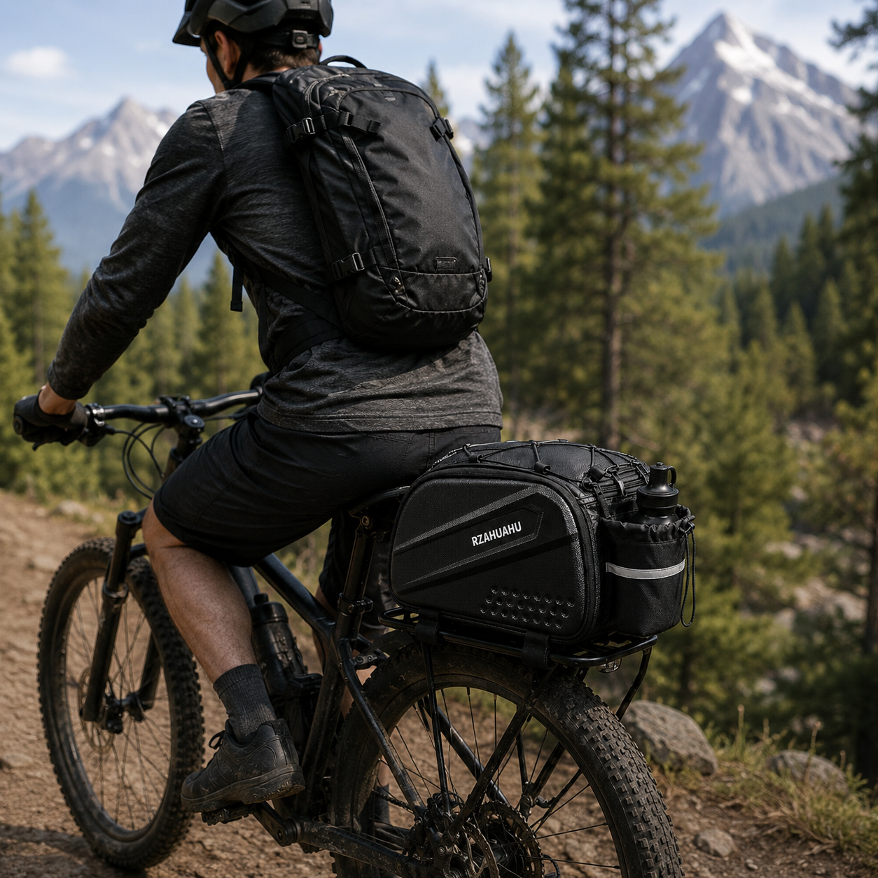 Fahrrad-Gepäckträgertasche mit Reflexstreifen & großer Kapazität – RadPack Pro