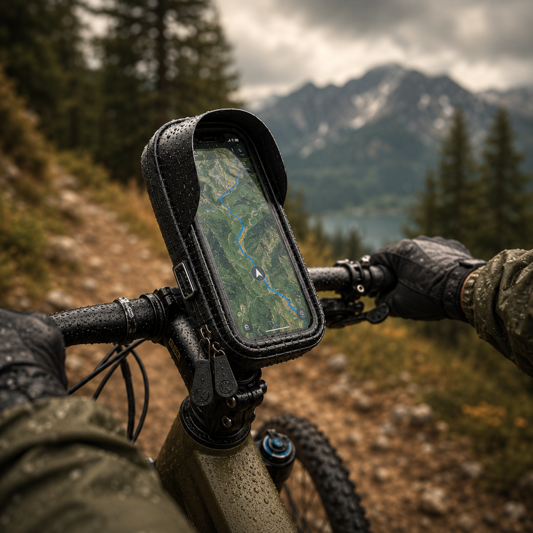 Fahrrad-Handyhalterung wasserdicht mit Touchscreen – TouchRide 6.4
