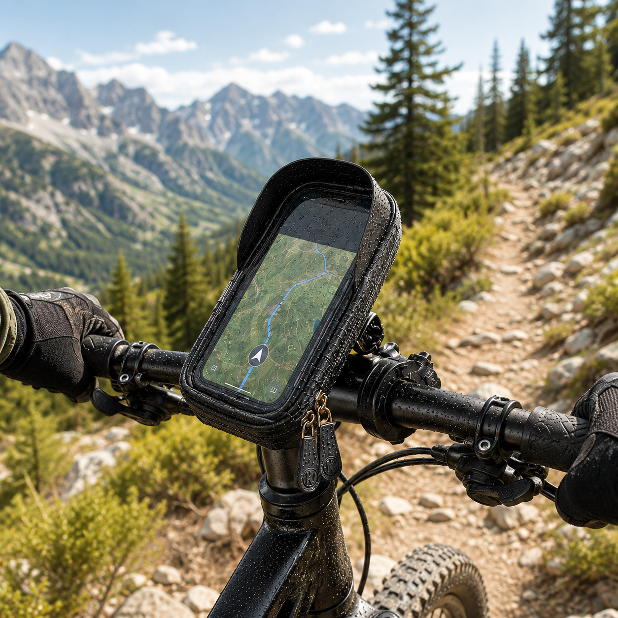 Fahrrad-Handyhalterung wasserdicht mit Touchscreen – TouchRide 6.4