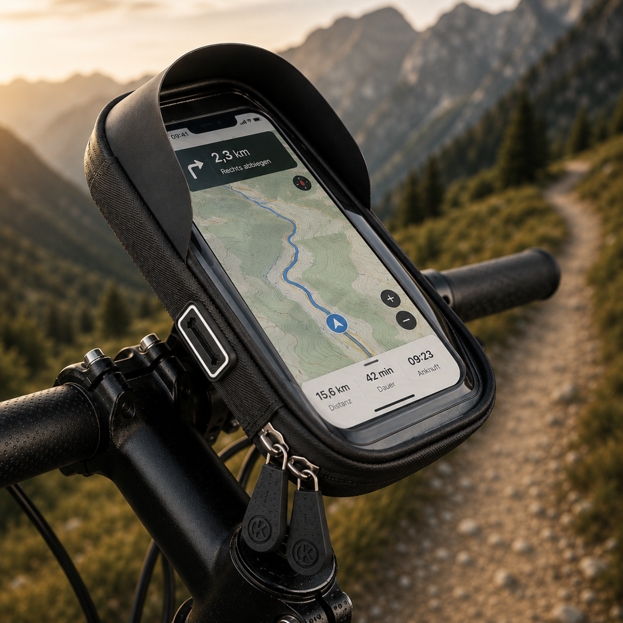 Fahrrad-Handyhalterung wasserdicht mit Touchscreen – TouchRide 6.4
